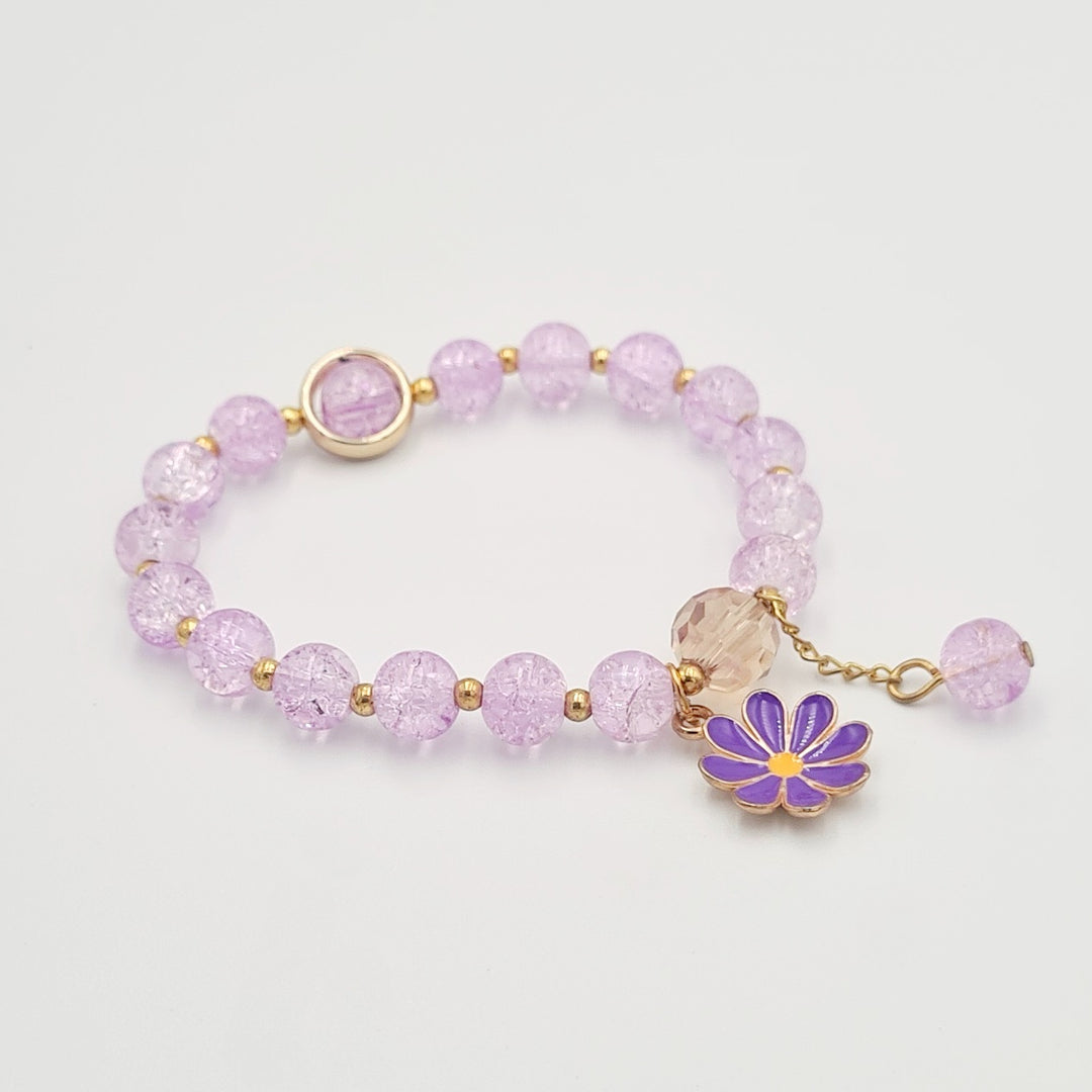 Kids Purple Sunflower Bracelet