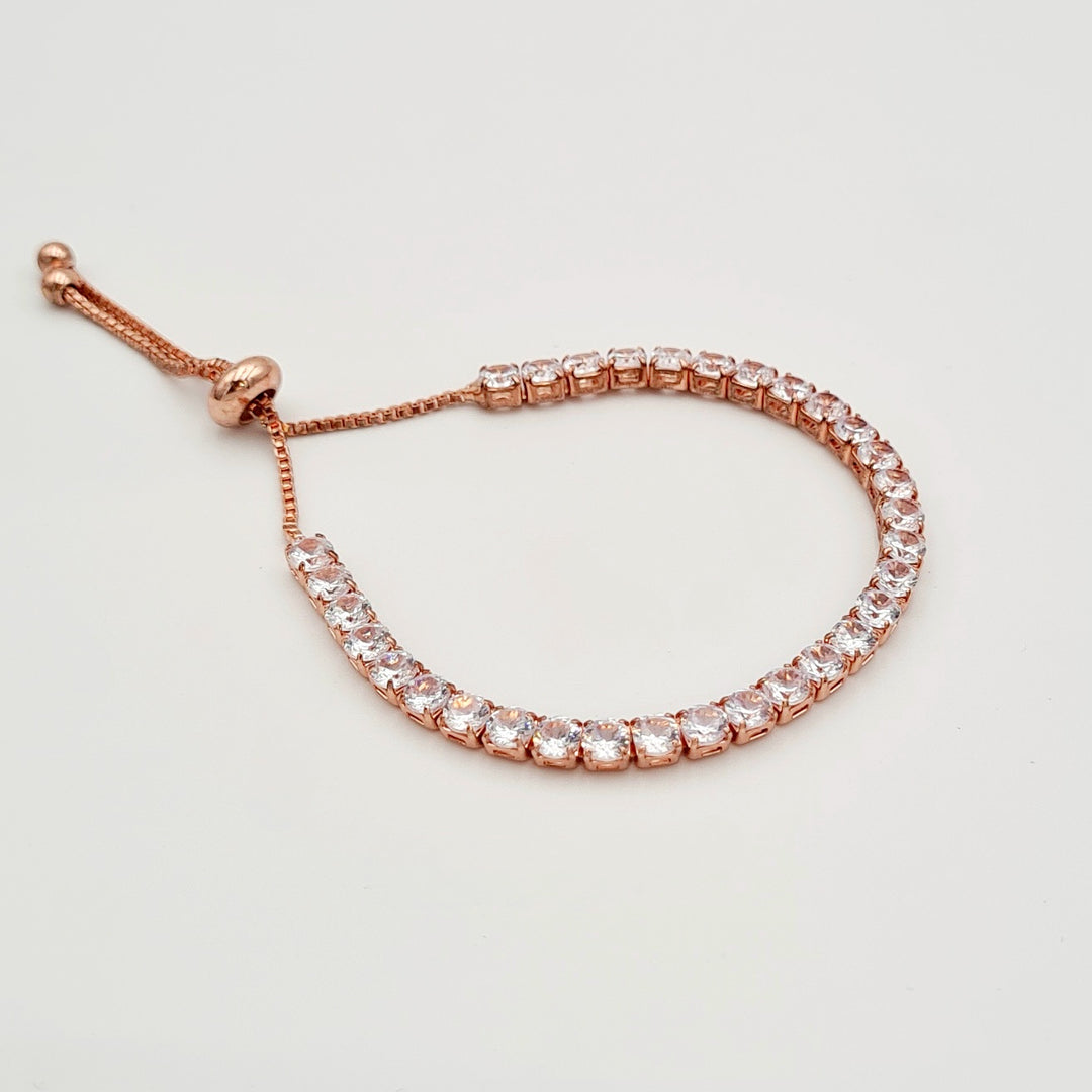 Rose Gold Tennis Cubic Bracelet