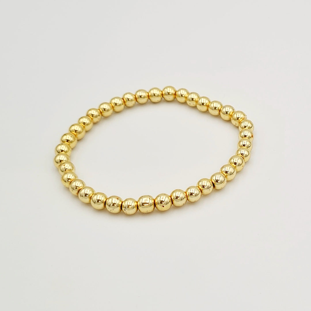 Gold Beaded Medium Balls Bracelet