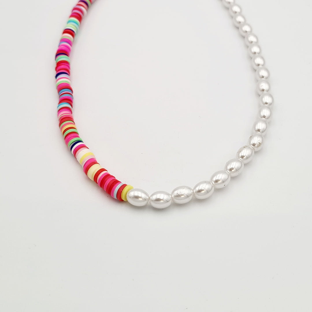 Kids Semi Pearl Multicoloured Necklace