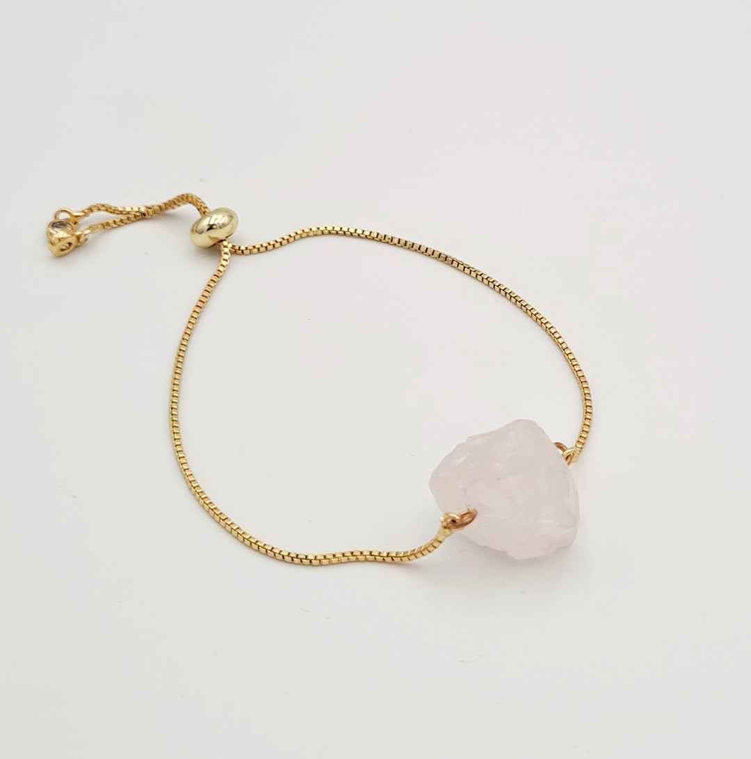 Gold Snake Clear Stone Bracelet