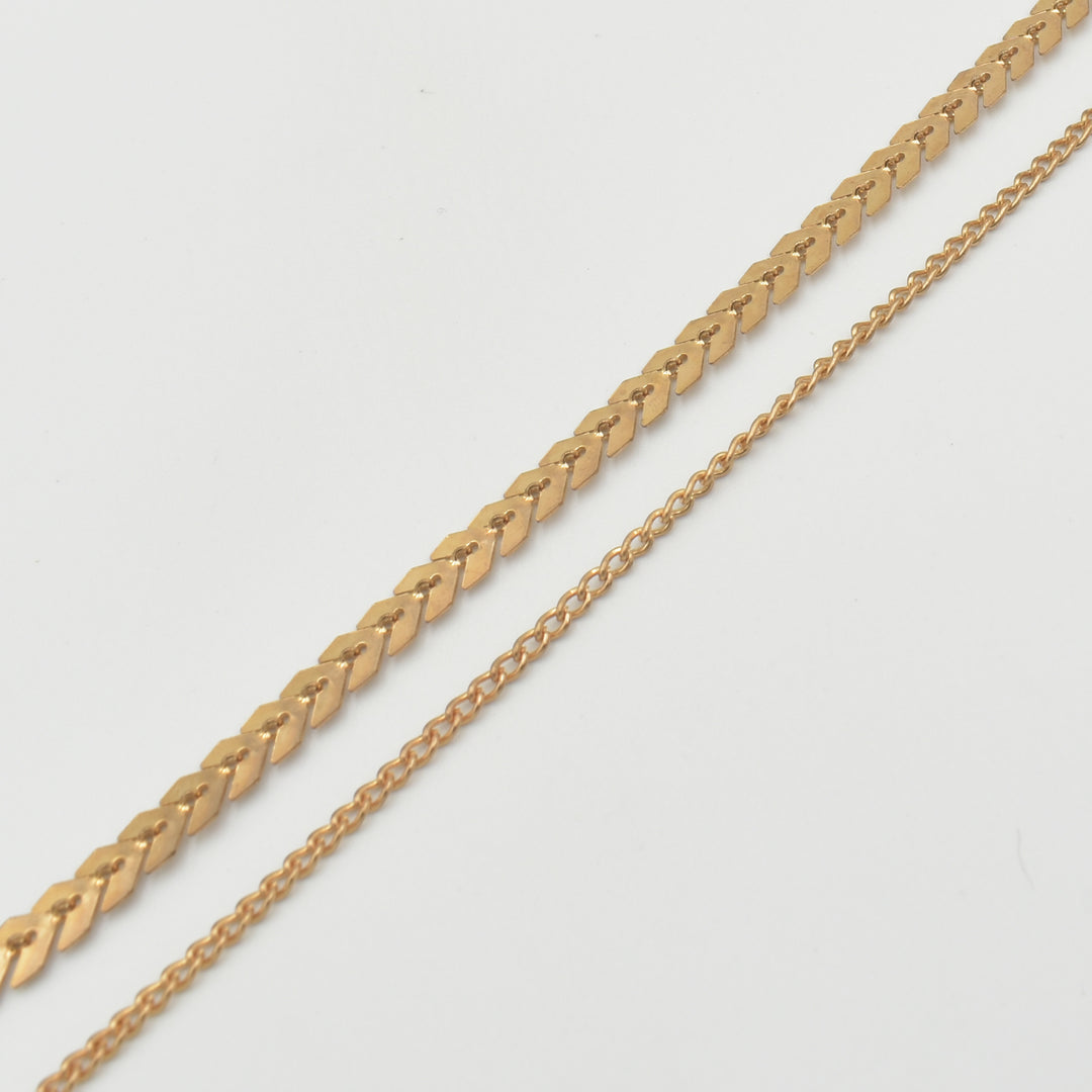 Gold Twisted 2-Pack Bracelet