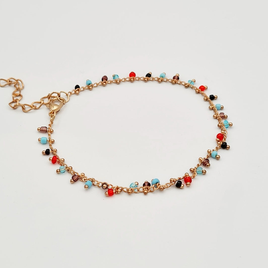 Gold Dainty Colours Bracelet