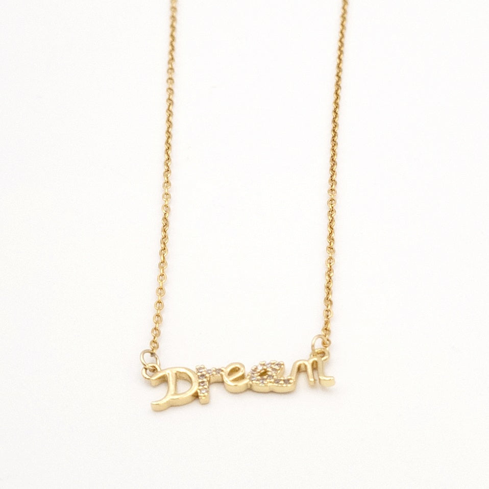 Gold Dream Dainty Diamante Necklace