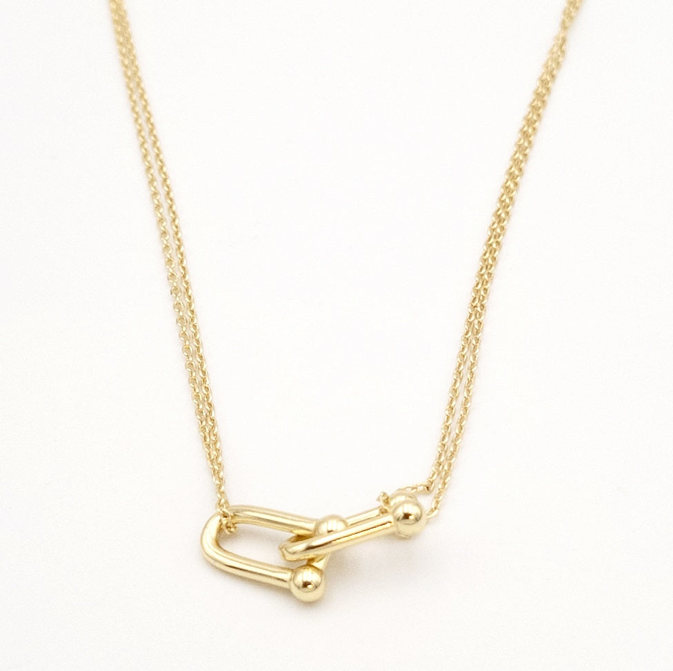 Gold Interwined Layered Dainty Necklace