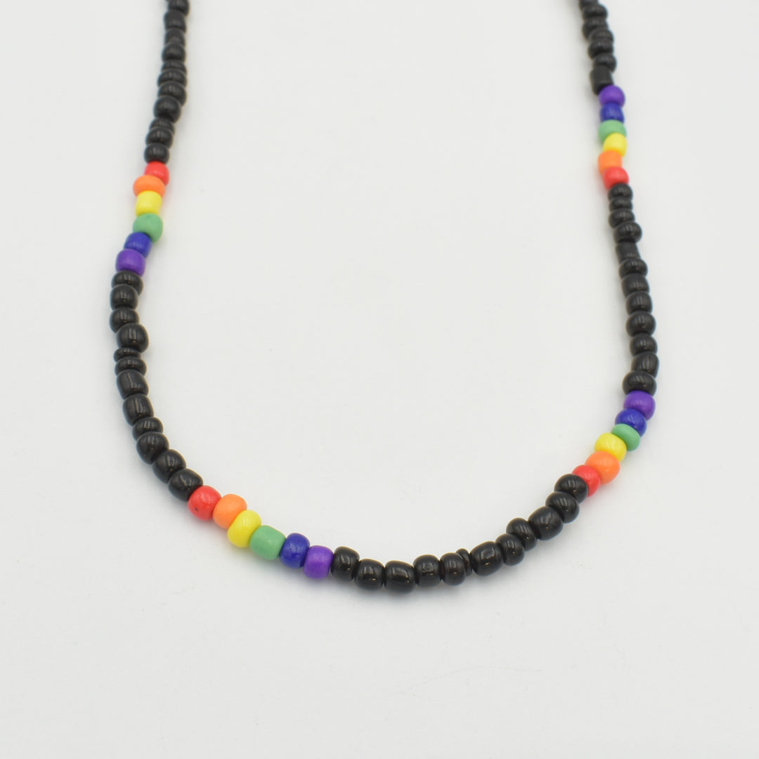 Kids Black Beaded Necklace