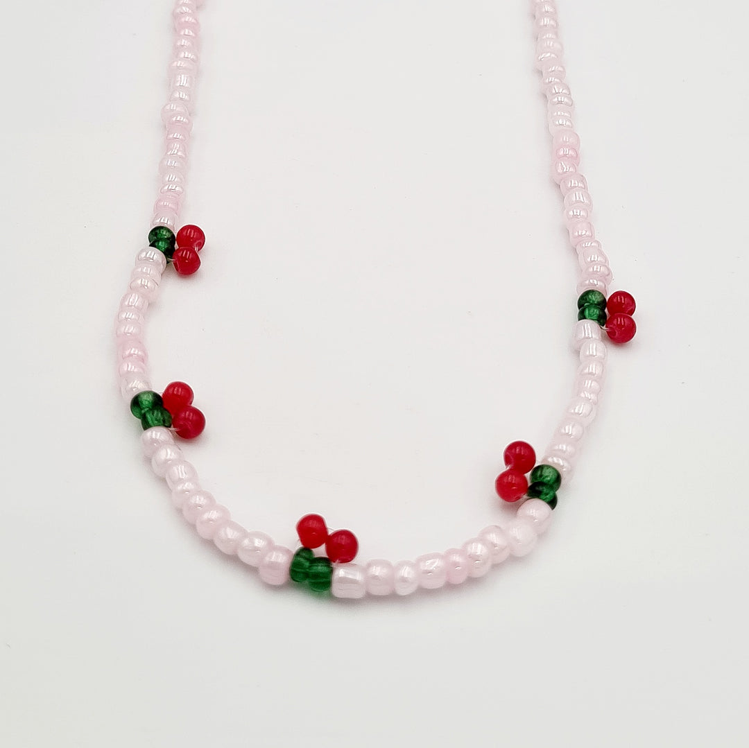 Pink Beaded Necklace