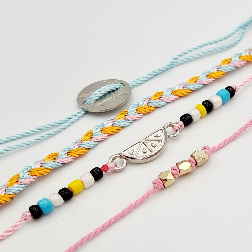 Kids Multicoloured 4-Pack Bracelets