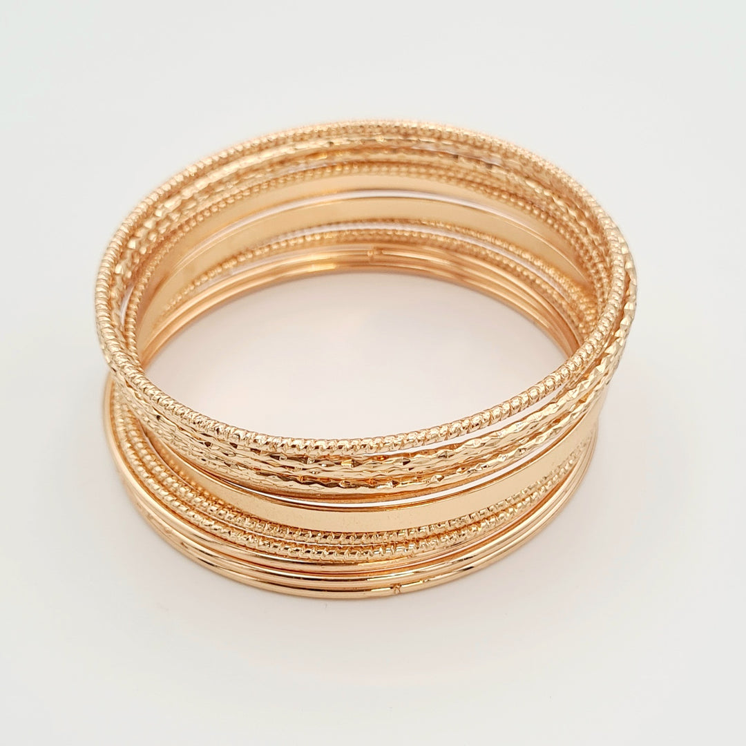 Gold Stacked Bangles