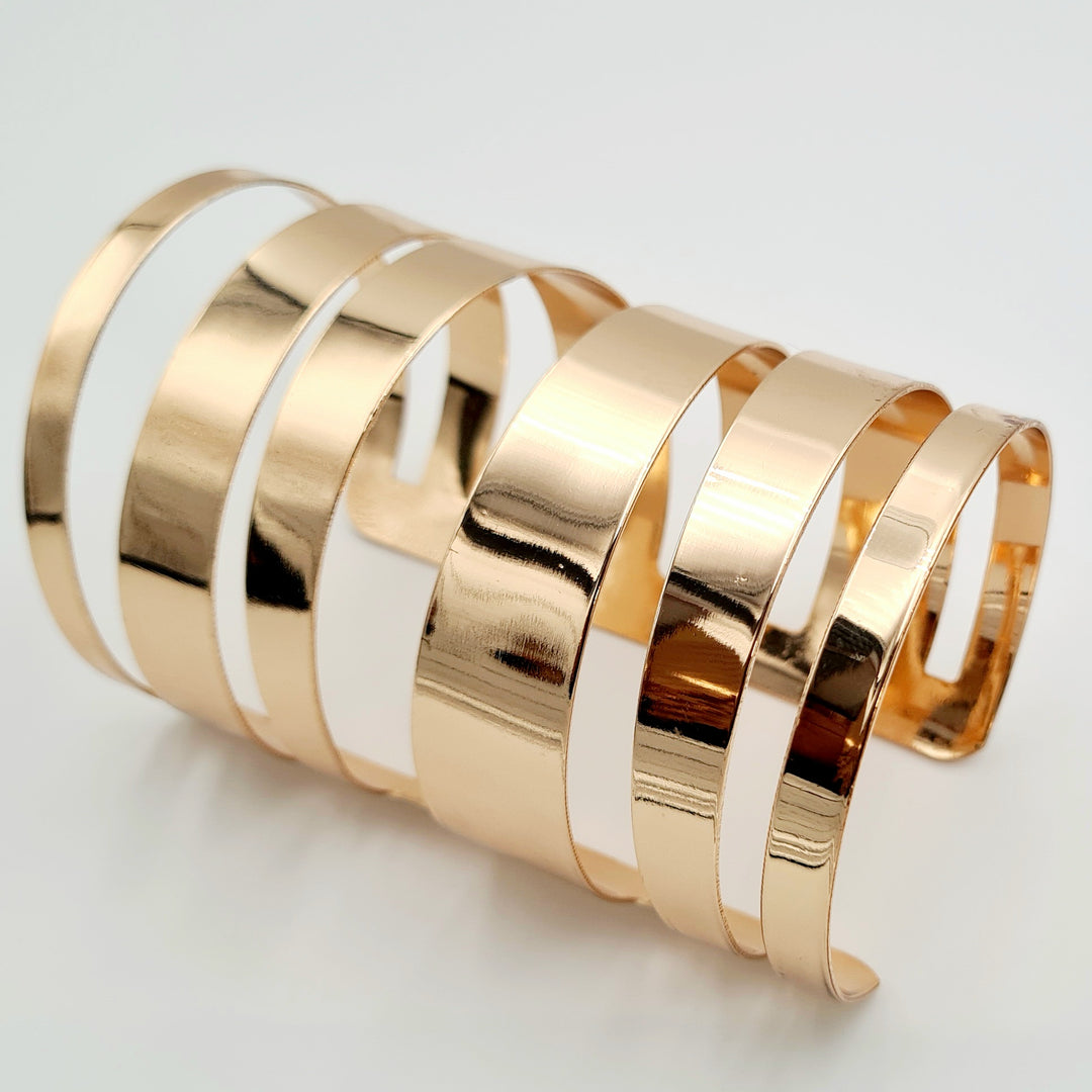 Gold Statement Cuff Bangle