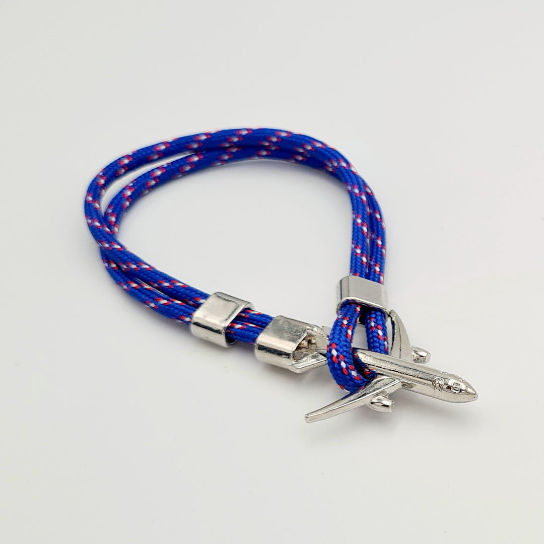 Blue Aeroplane Adjustable Bracelet
