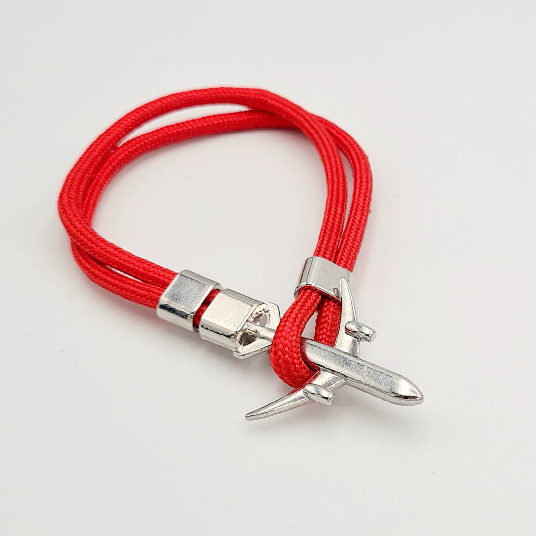 Red Aeroplane Adjustable Bracelet