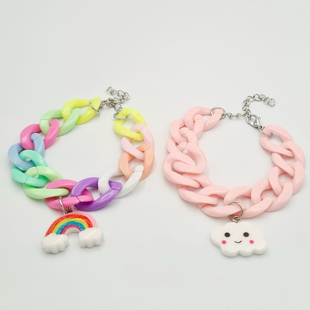 Pink Rainbow 2-Pack Bracelet