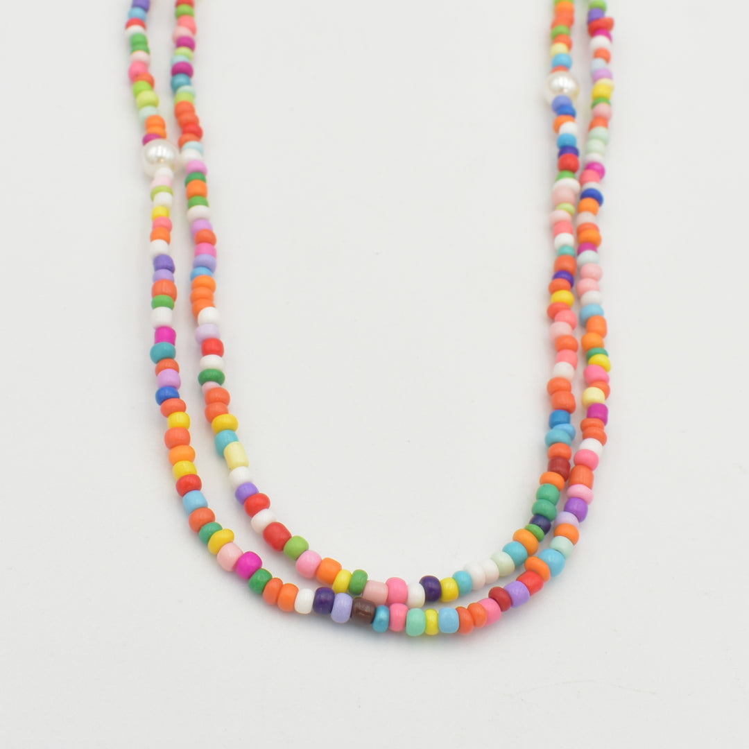 Kids Multicoloured Double Necklace