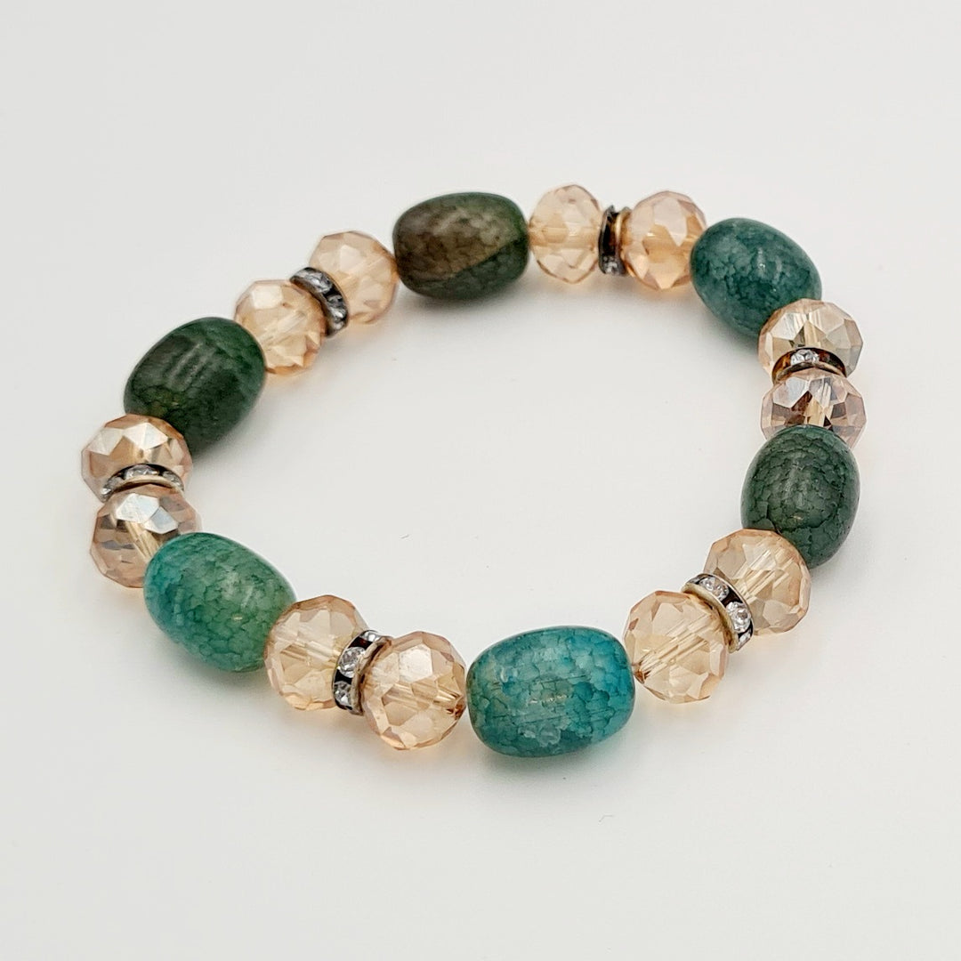 Clear Emerald Stretch Bracelet