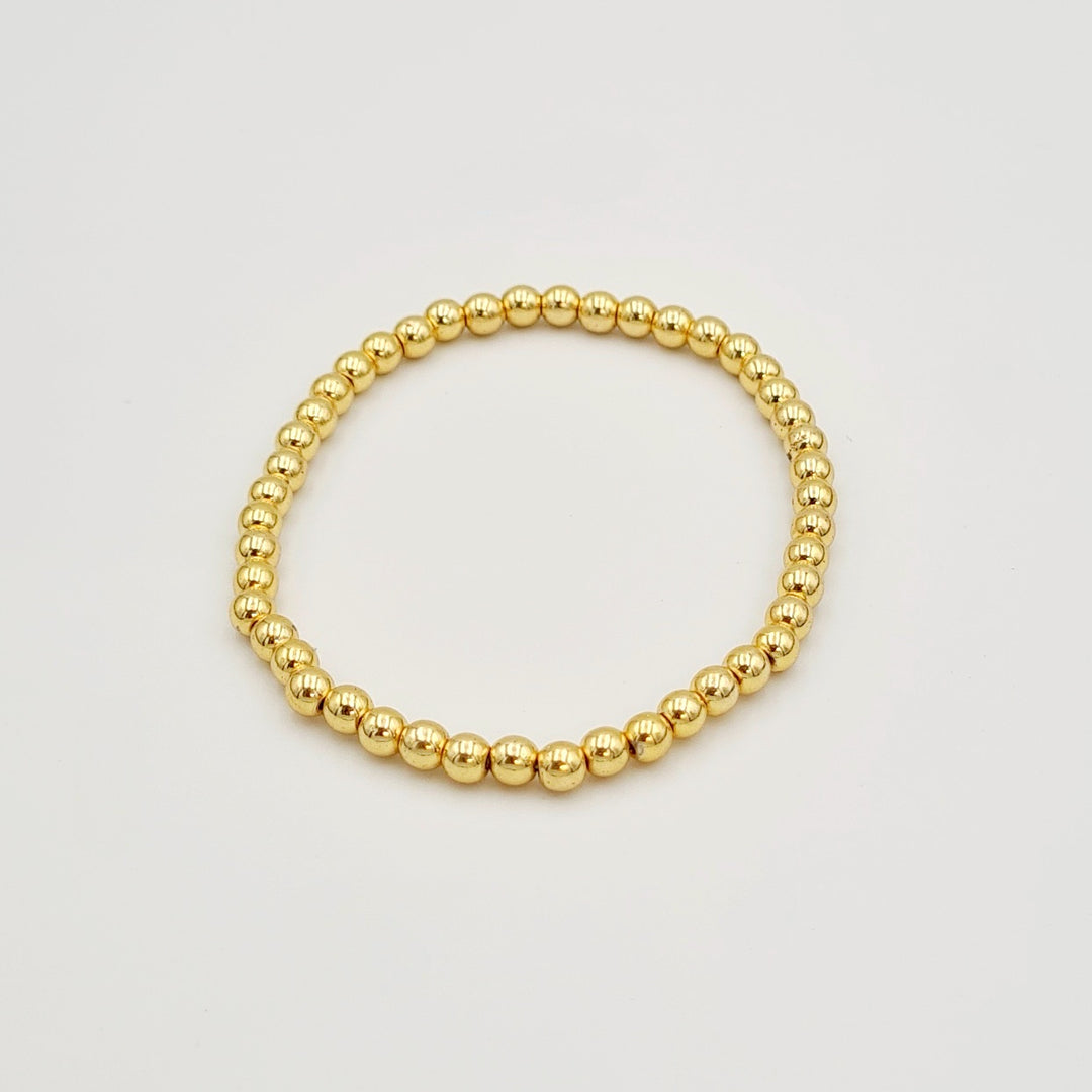 Gold Ball Stretch Small Bracelet
