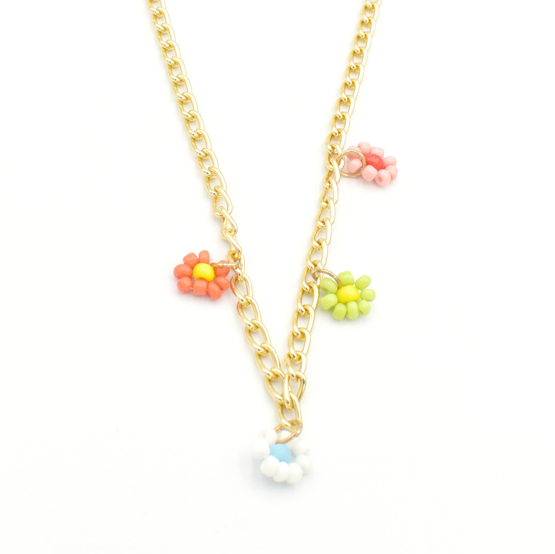Kids Flower Bead Necklace