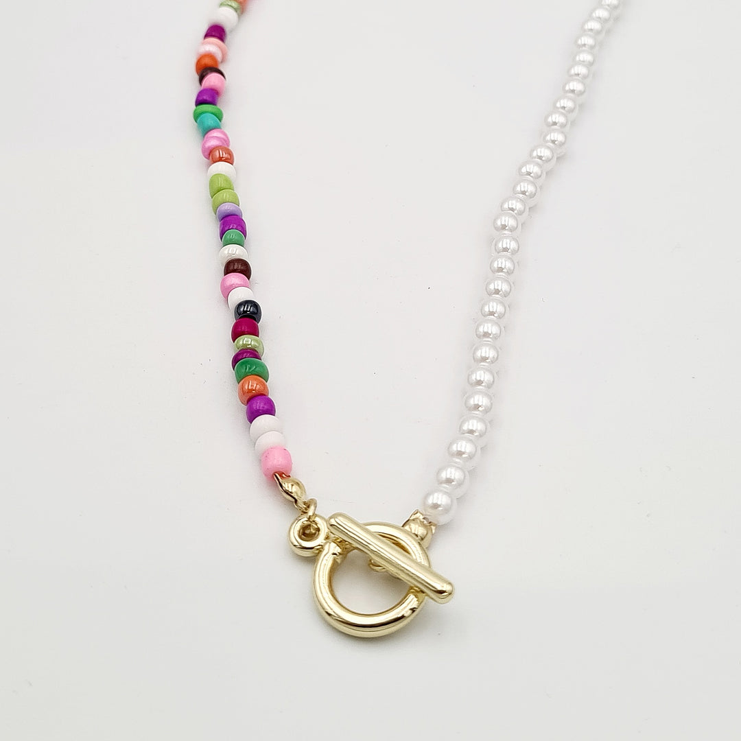 Kids Pearl T-Cross Necklace