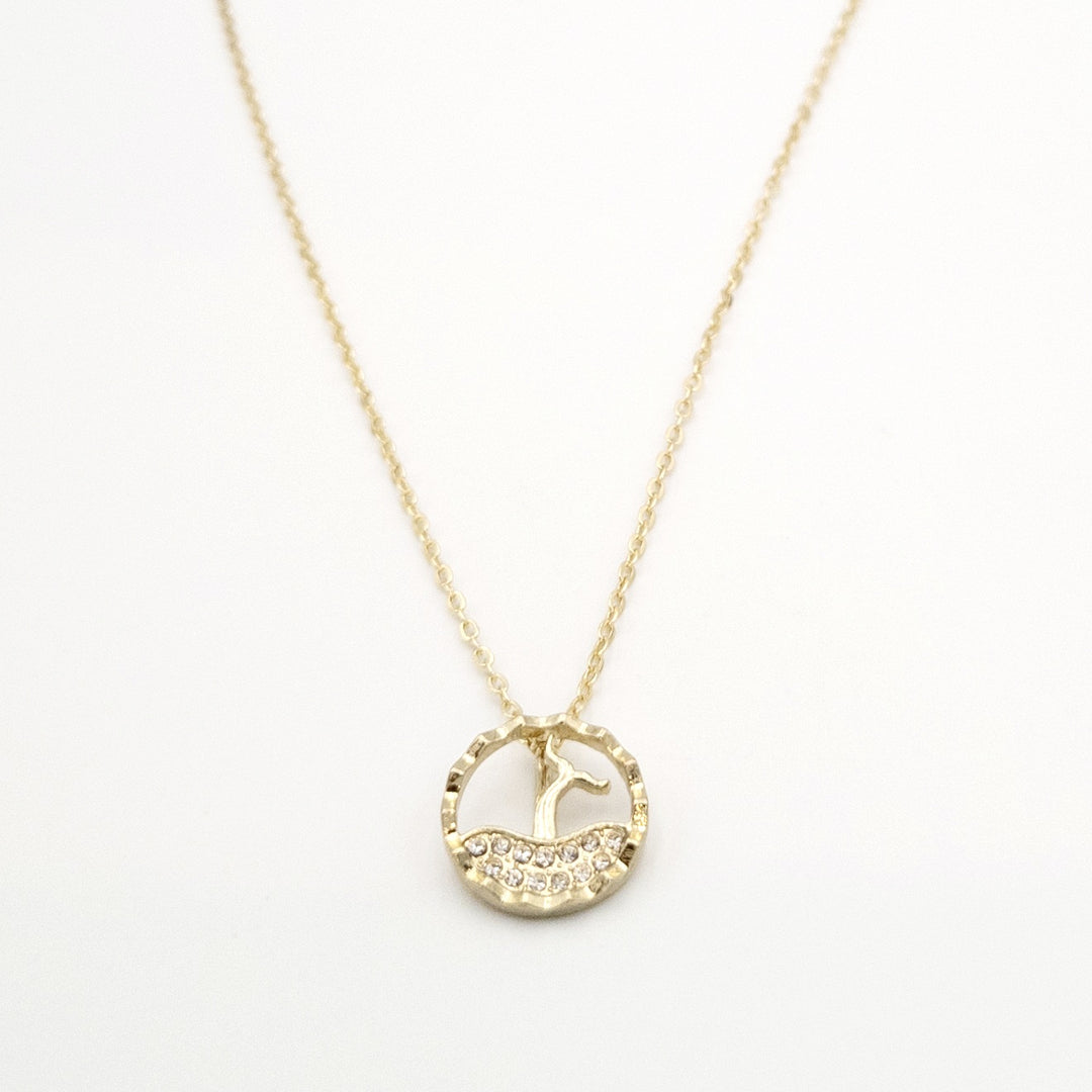 Gold Tree Of Life Dainty Necklace