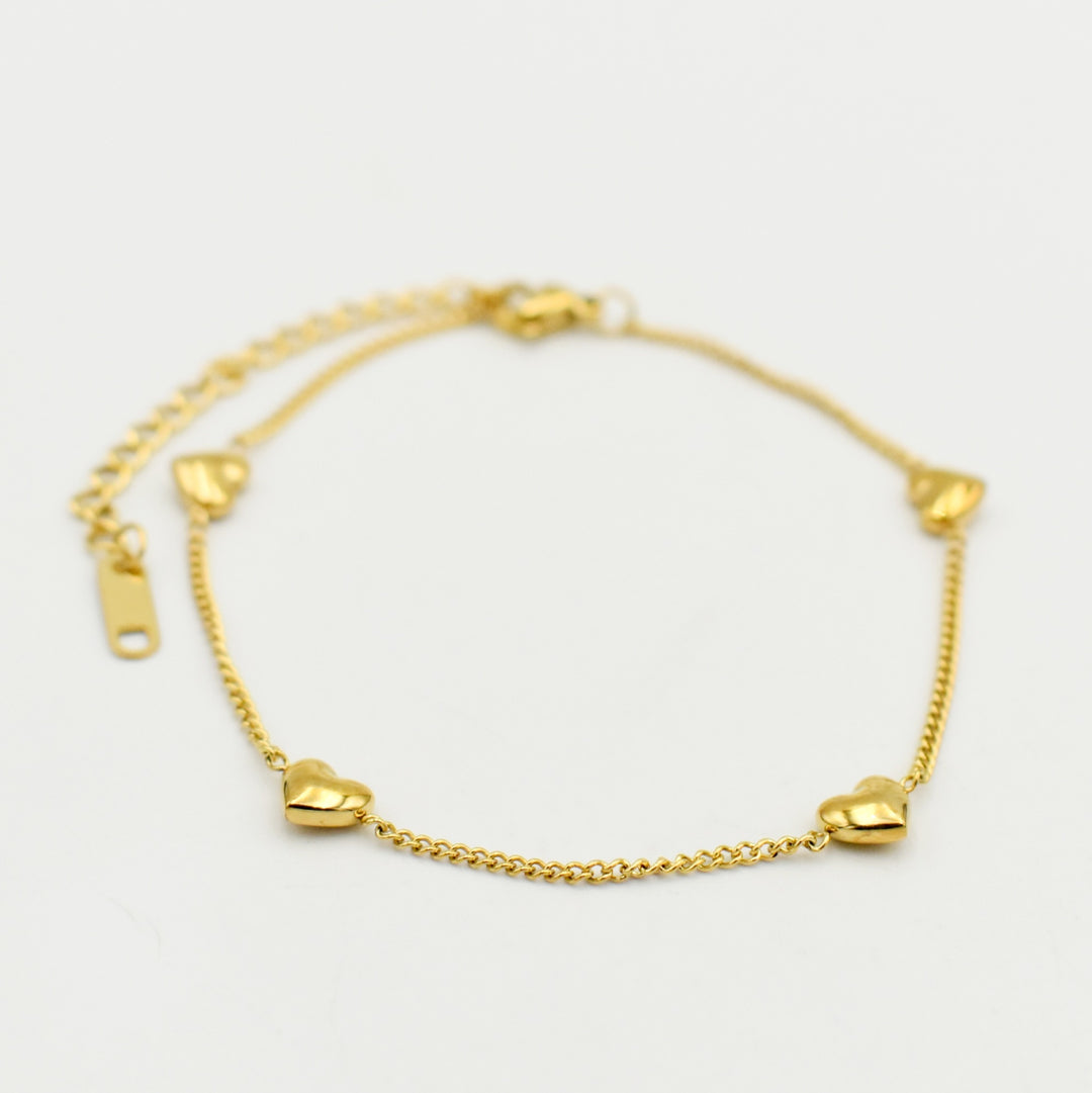 Gold Heart Bracelet