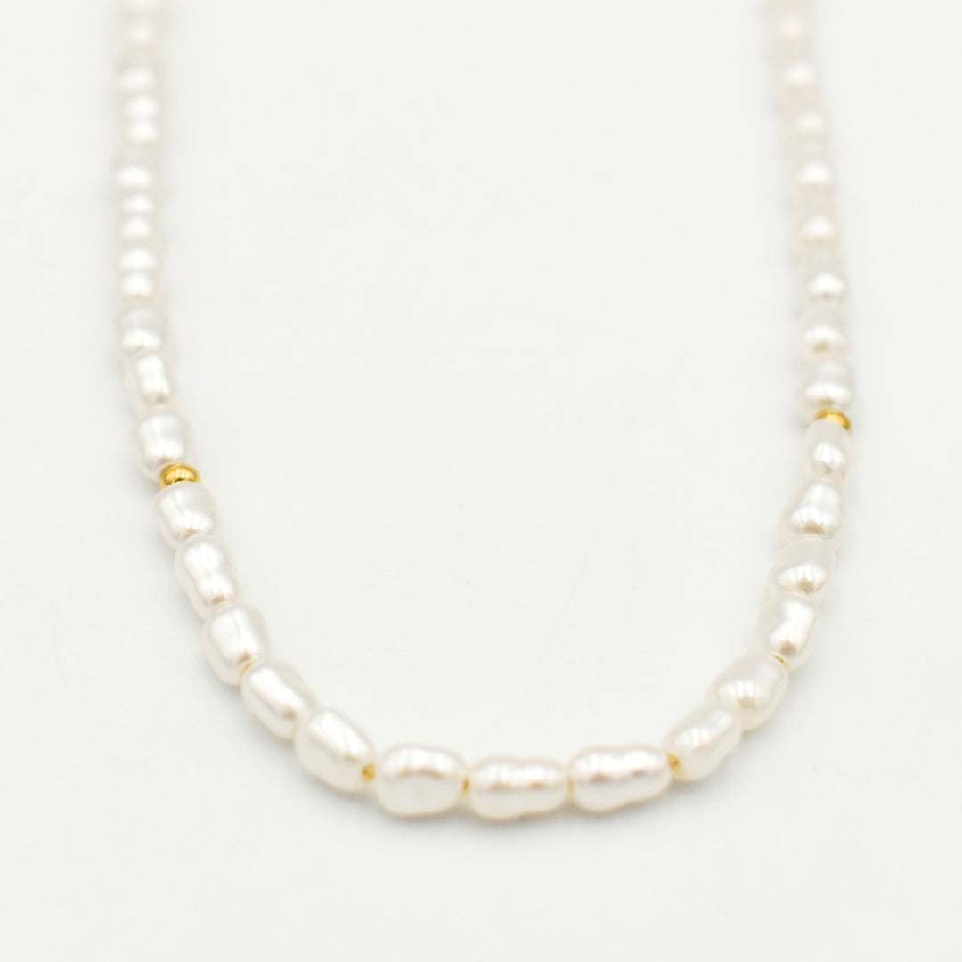 Pearl String Bead Necklace 11110
