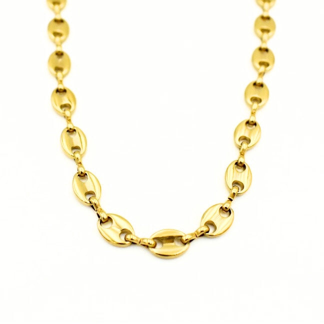 Gold Toned Link Choker Necklace