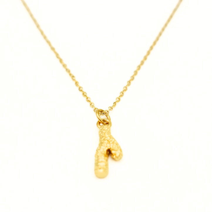 Gold Toned Cactus Pendant Dainty Necklace