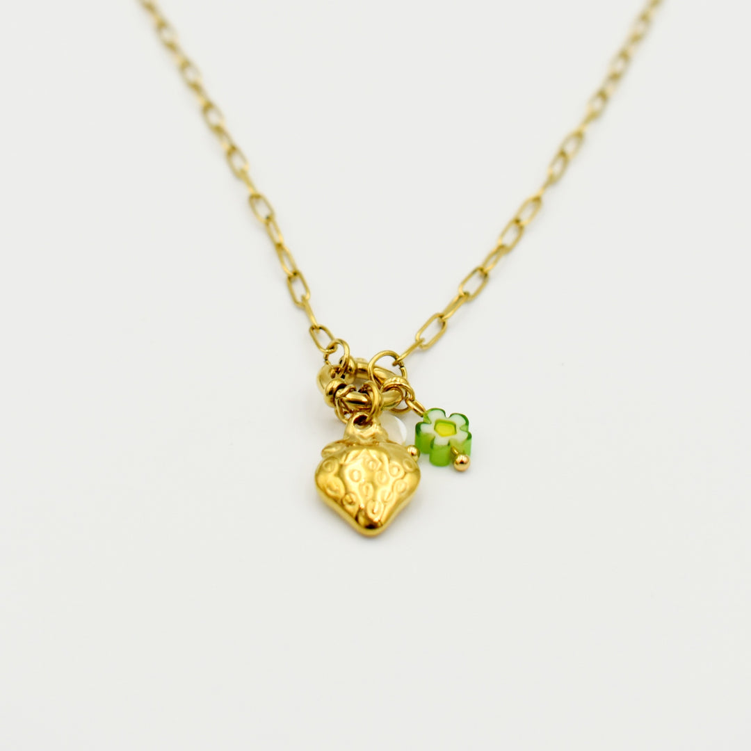 Gold Toned T-Cross Dainty Necklace