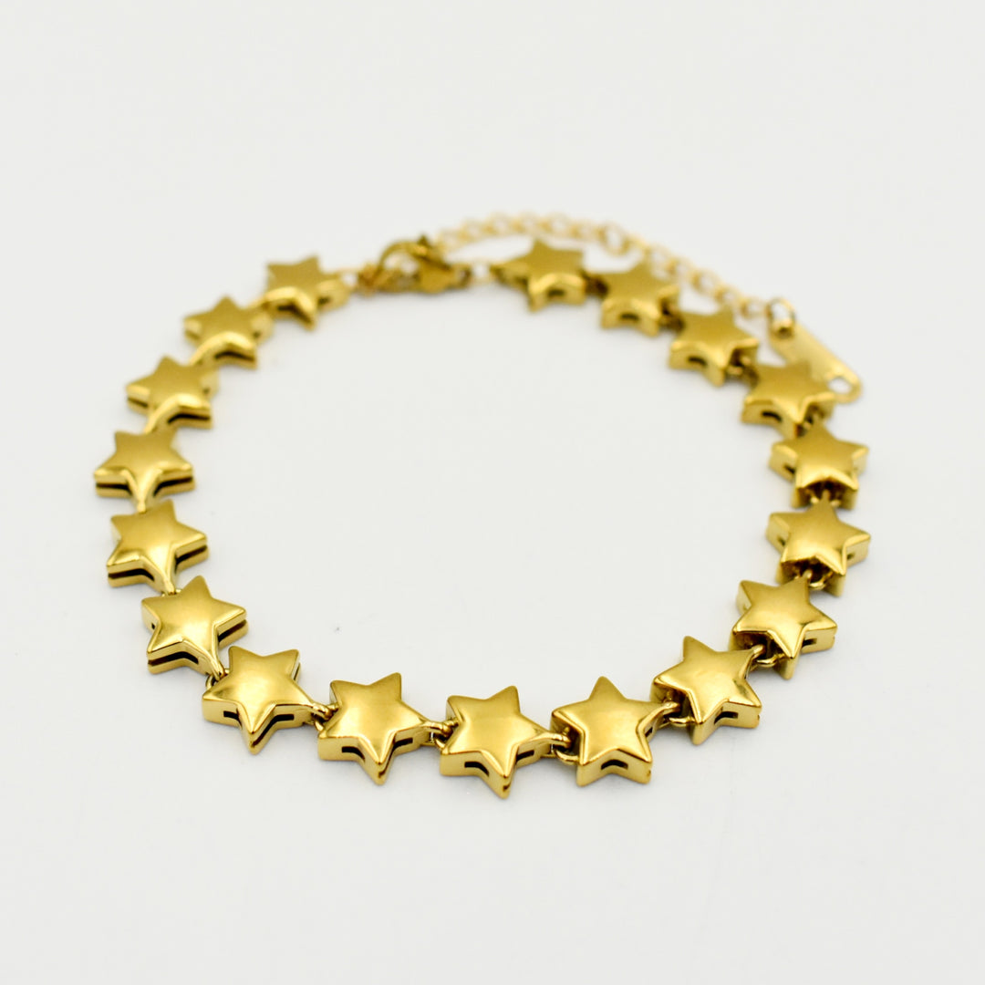 Gold Toned Star Bracelet