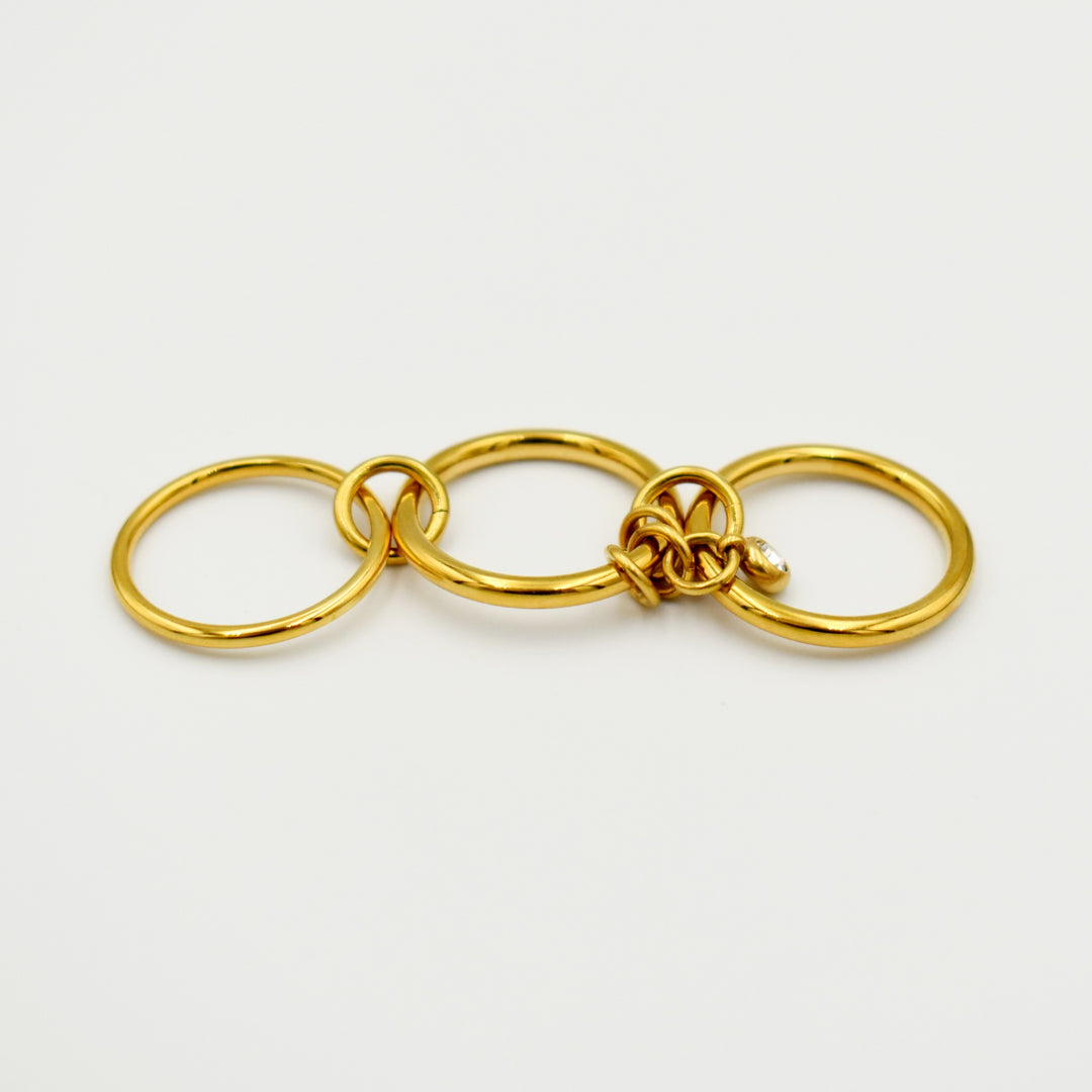 Gold Toned Multilayer Ring