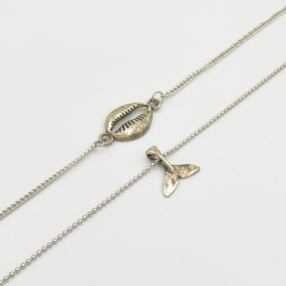 Silver Fish Tail 2-Pack Bracelet