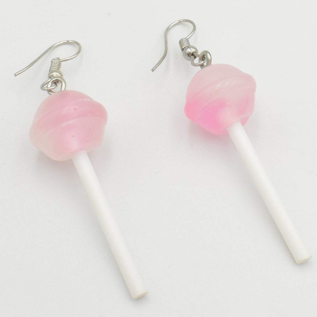 Pink Lollipop Drop Earrings
