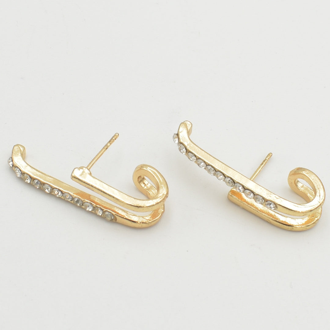 Gold Diamante Earrings