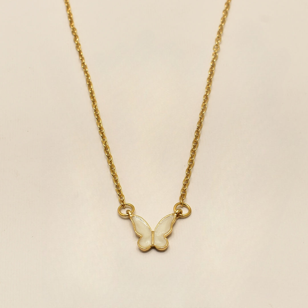 Gold Butterfly Dainty Necklace