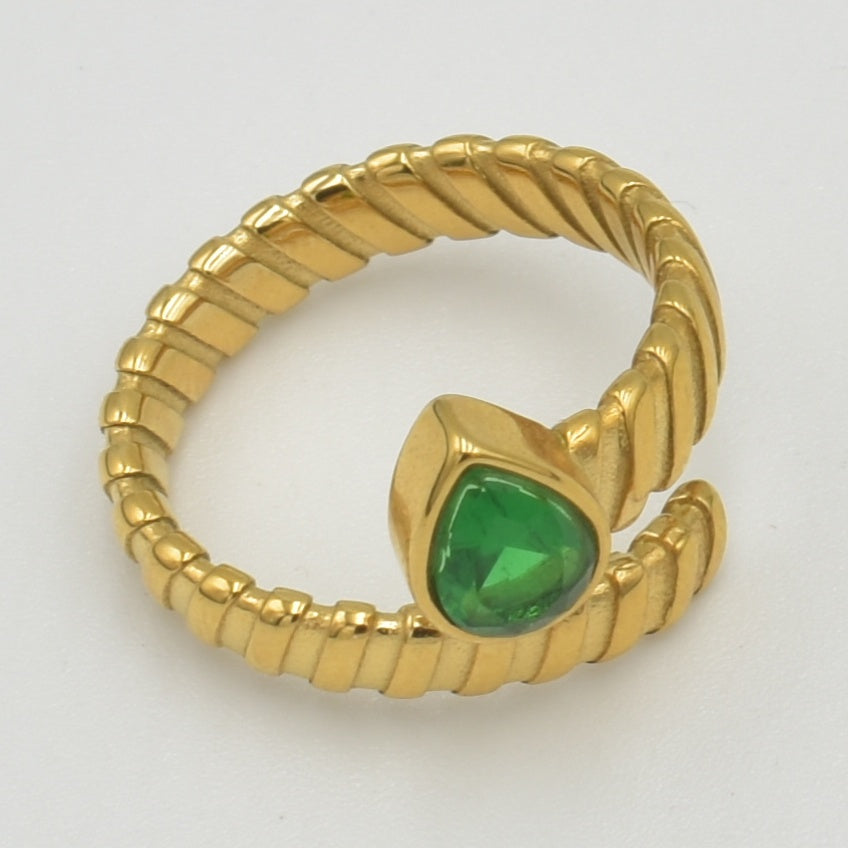 Gold Double Band Ring
