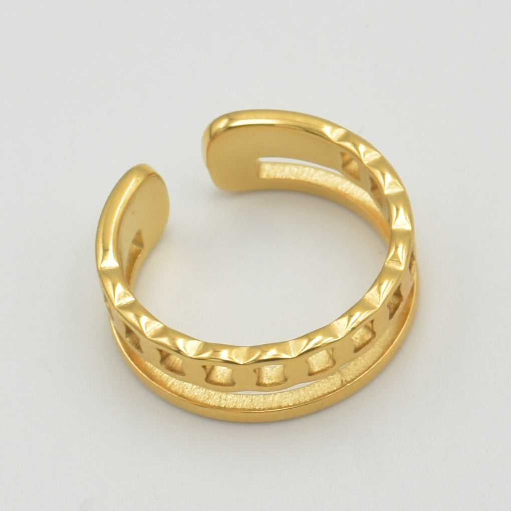 Gold Cut-Out Ring