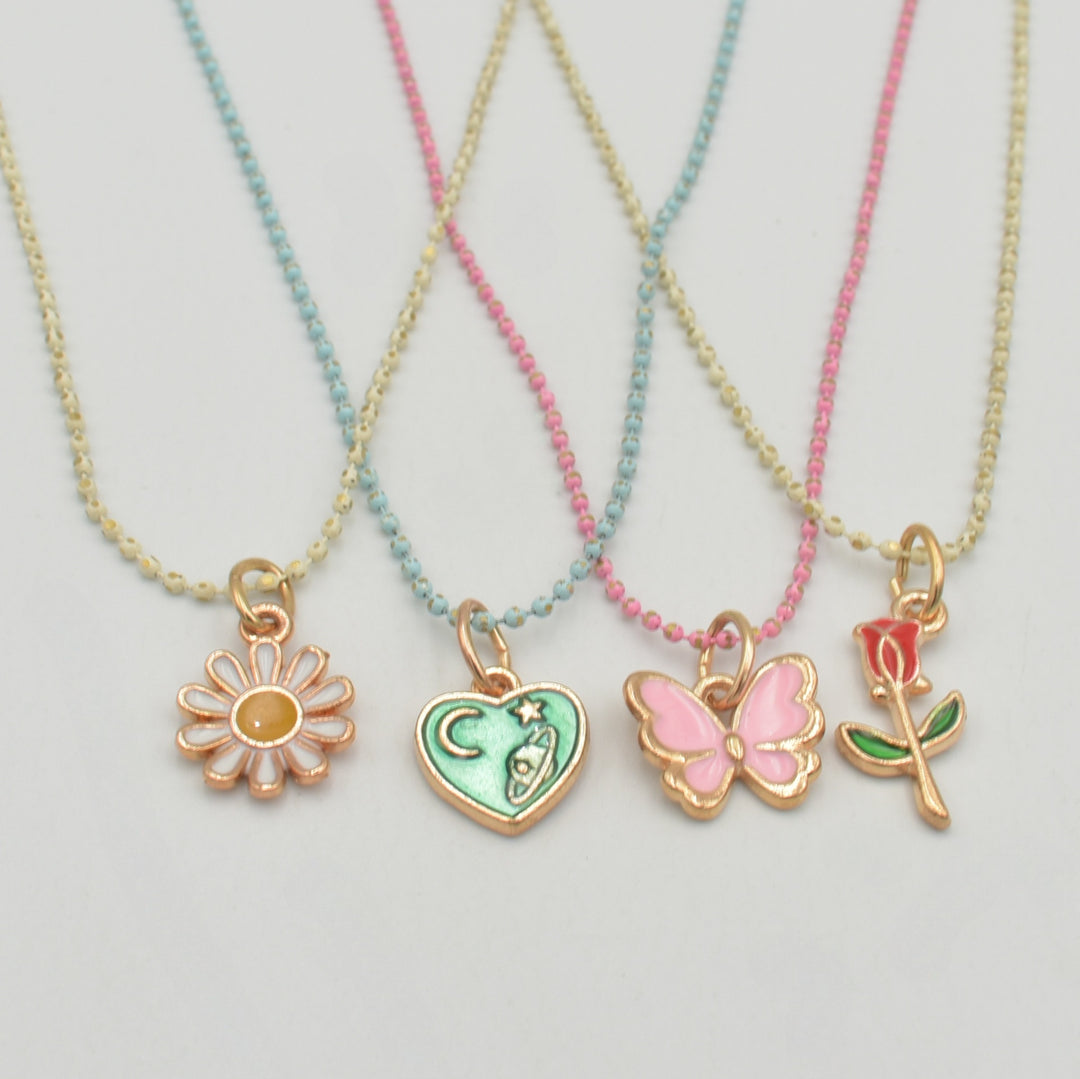Kids Heart Multicoloured 4-Pack Necklace