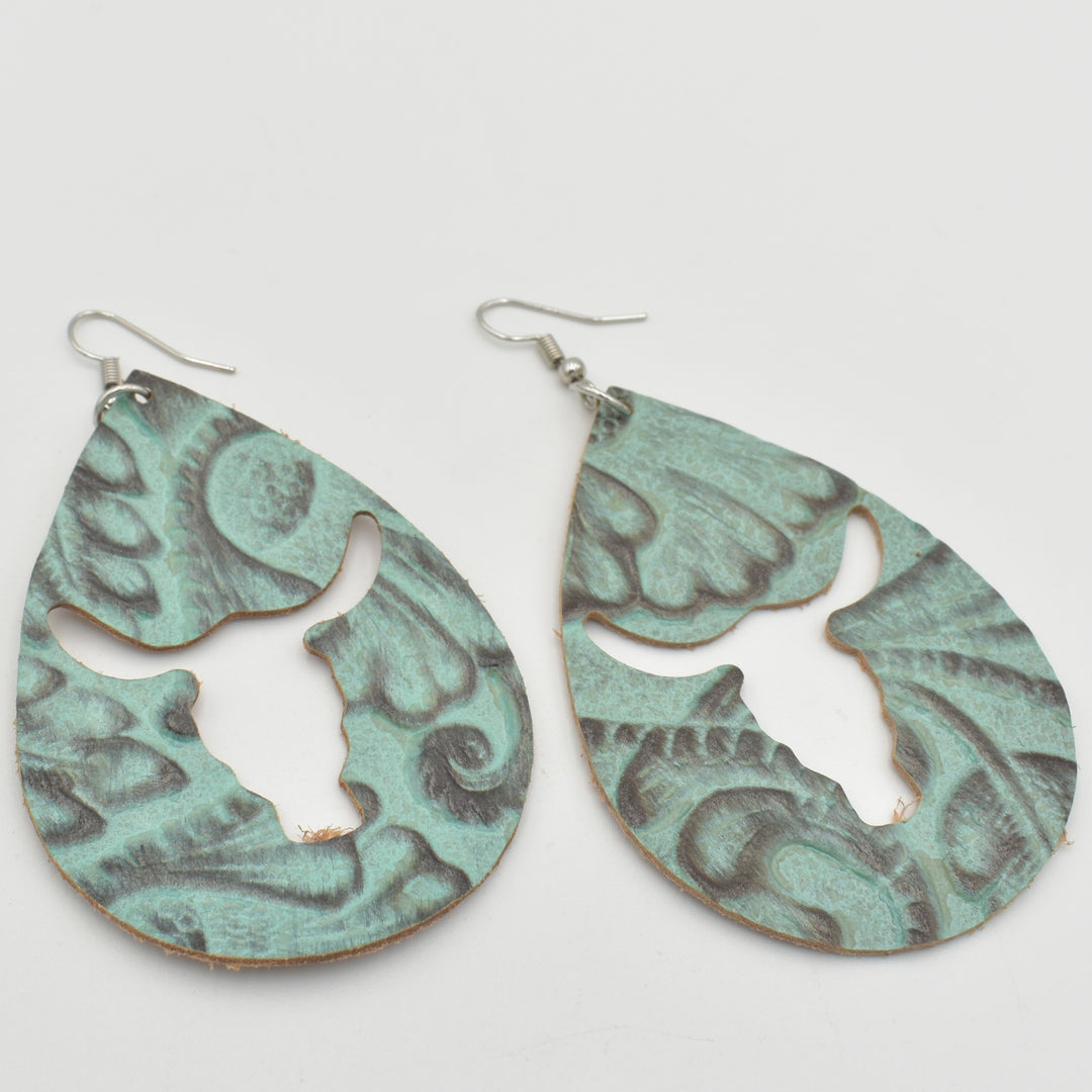 Blue African Drop Earrings