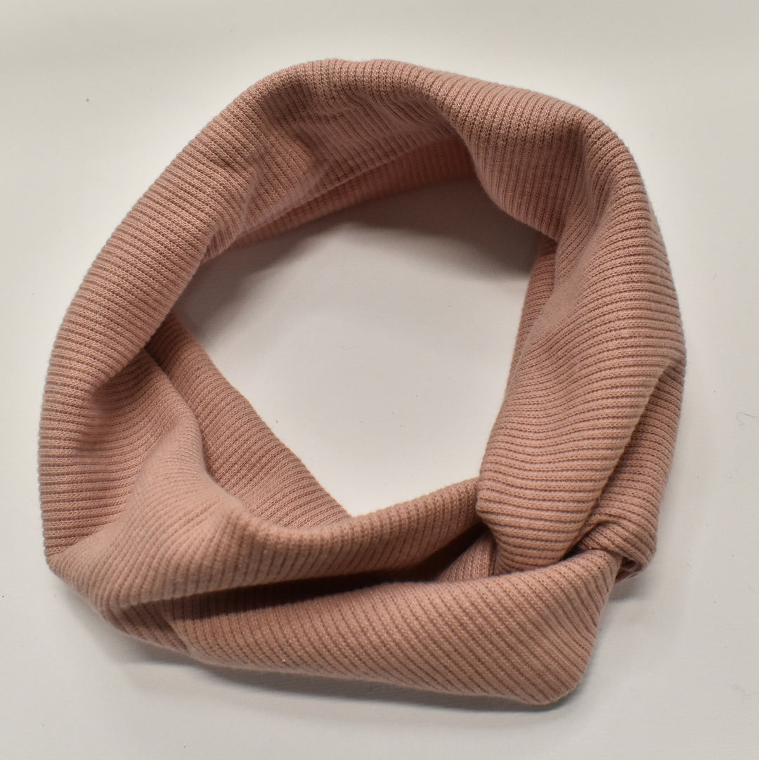 Pink Ribbed Hair Scrunchie