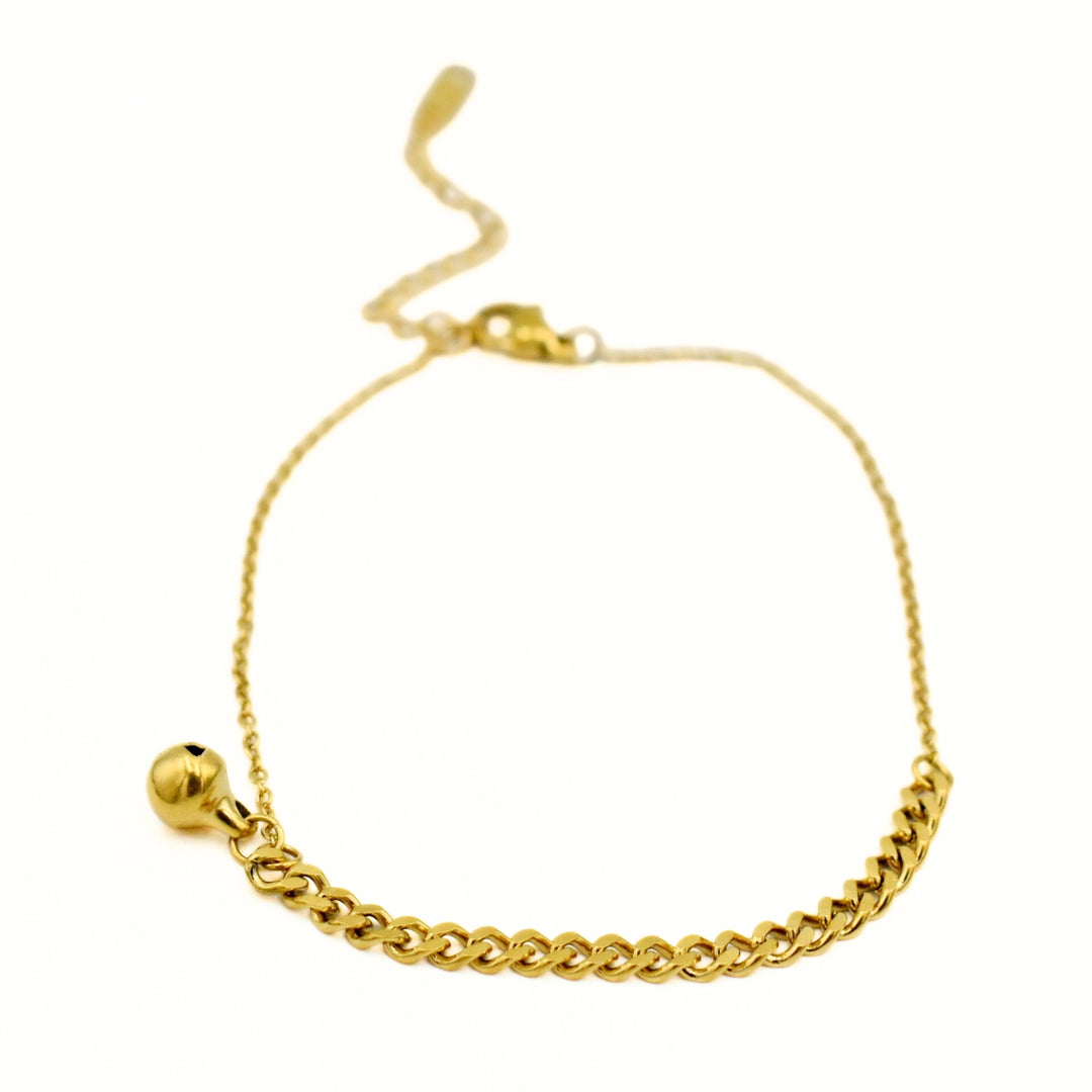 Gold Toned Link Dainty Bracelet