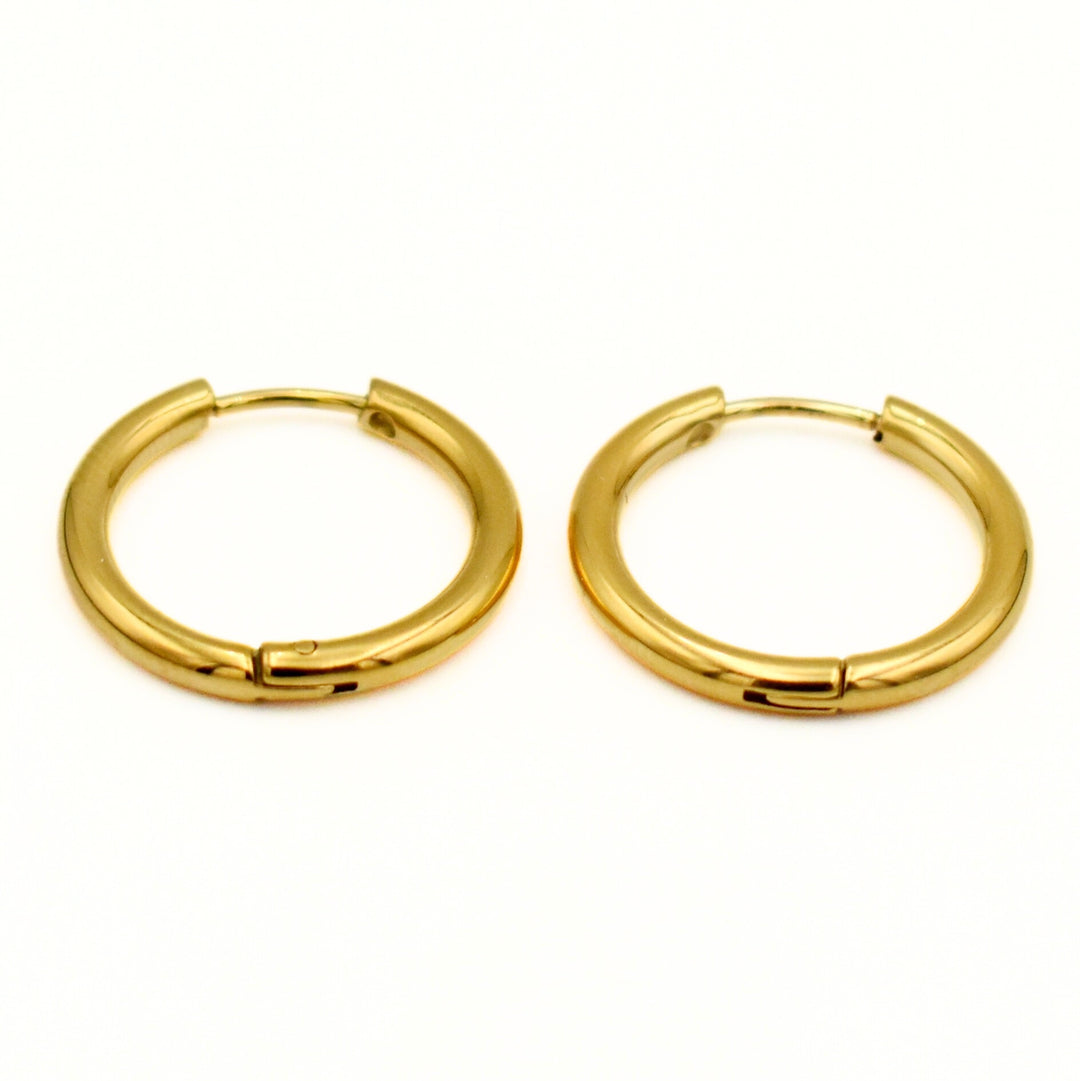 Gold Toned Huggie Earrings