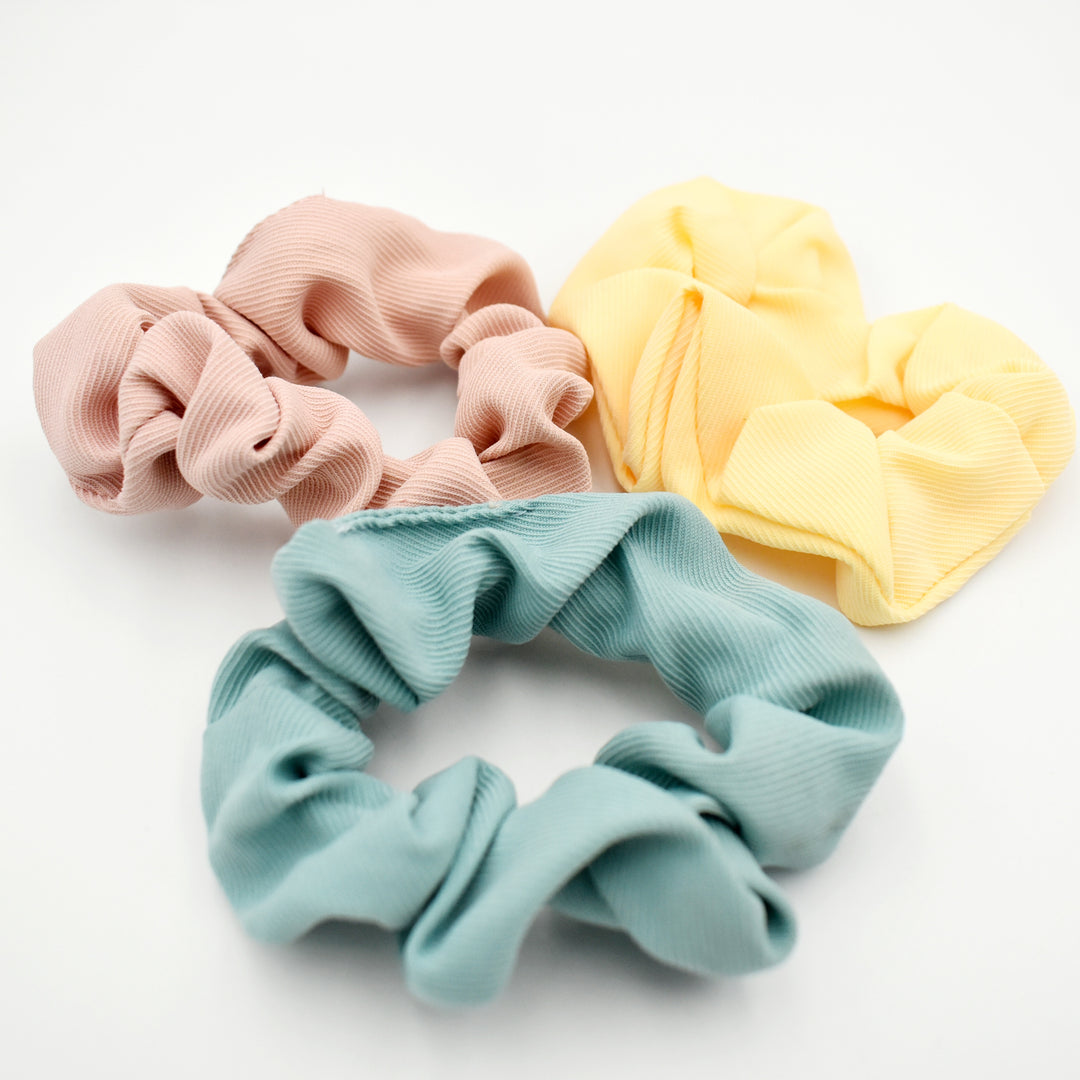 Plisse Neutral Scrunchie Pack