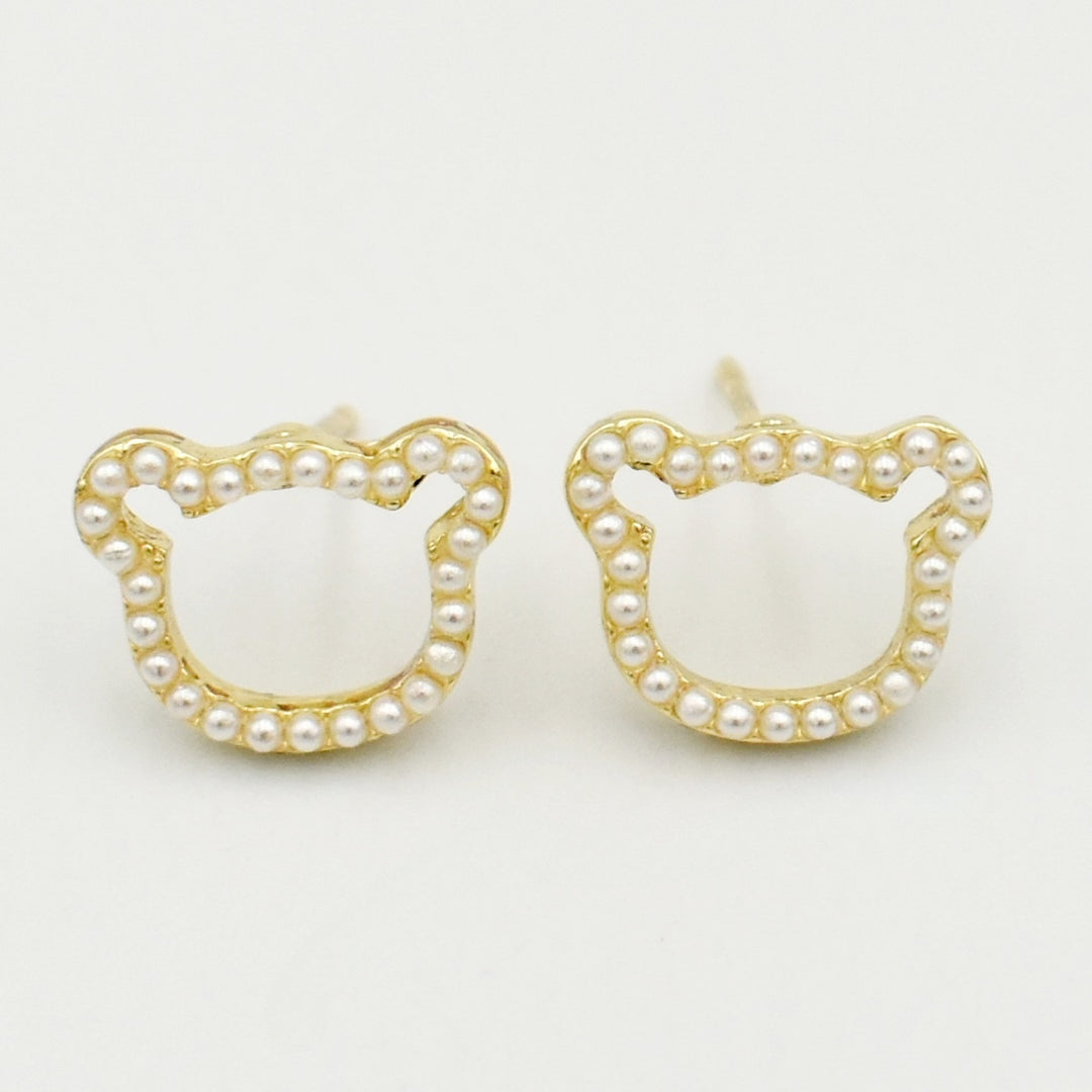 Pearl Open Mismatch Stud Earrings