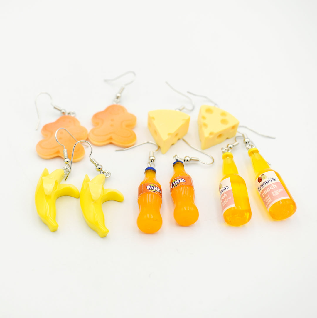 Kids Cheese 6-Pack Drop Earrings