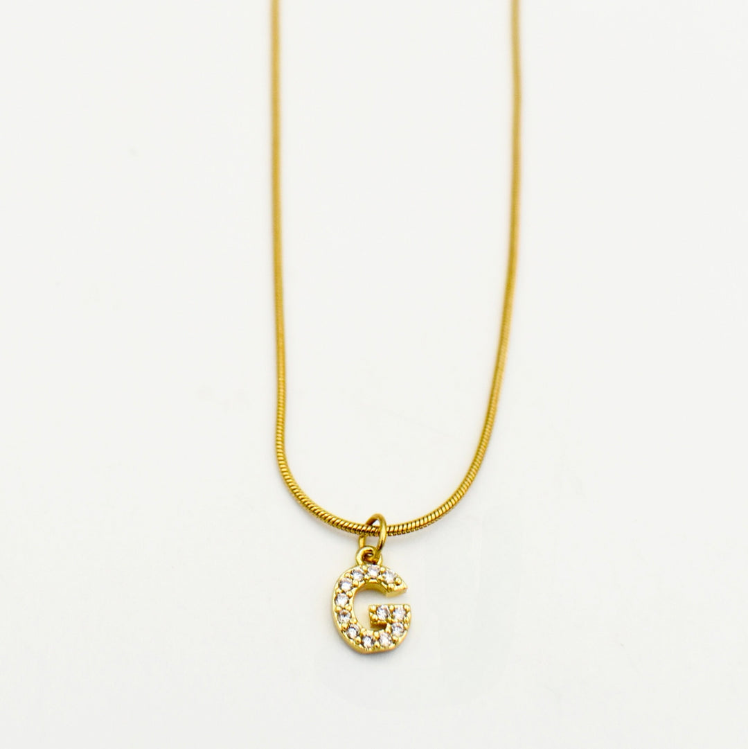 Gold Plated Letter 'G' Necklace