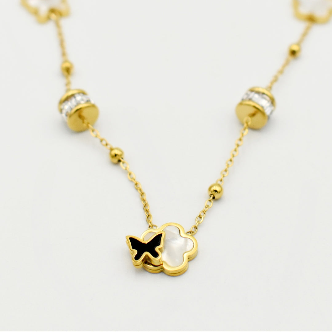 Gold Balls Dainty Necklace