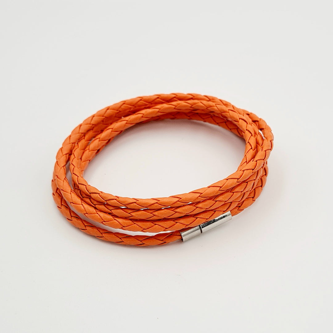 Orange Rope Adjustable Bracelet