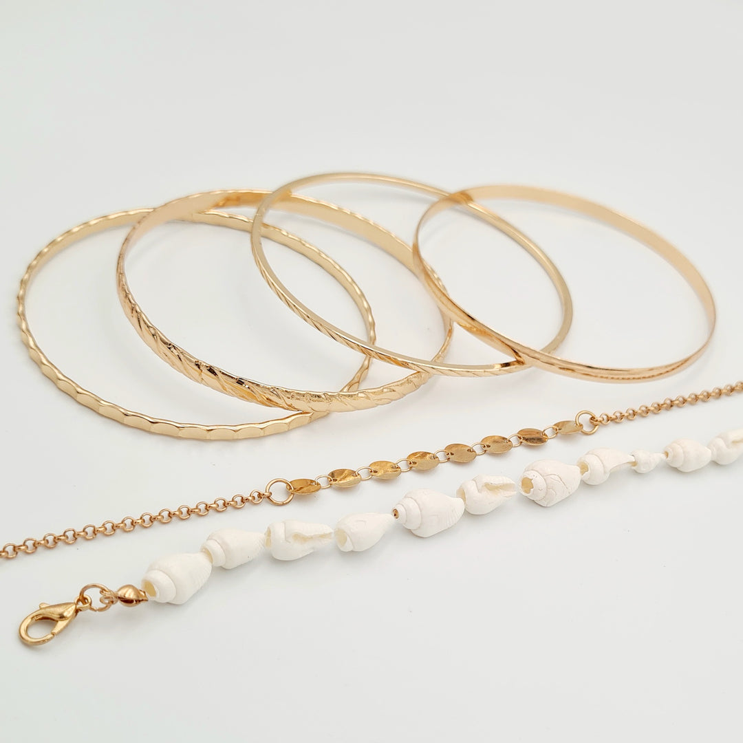 Gold 6-Pack Bangle