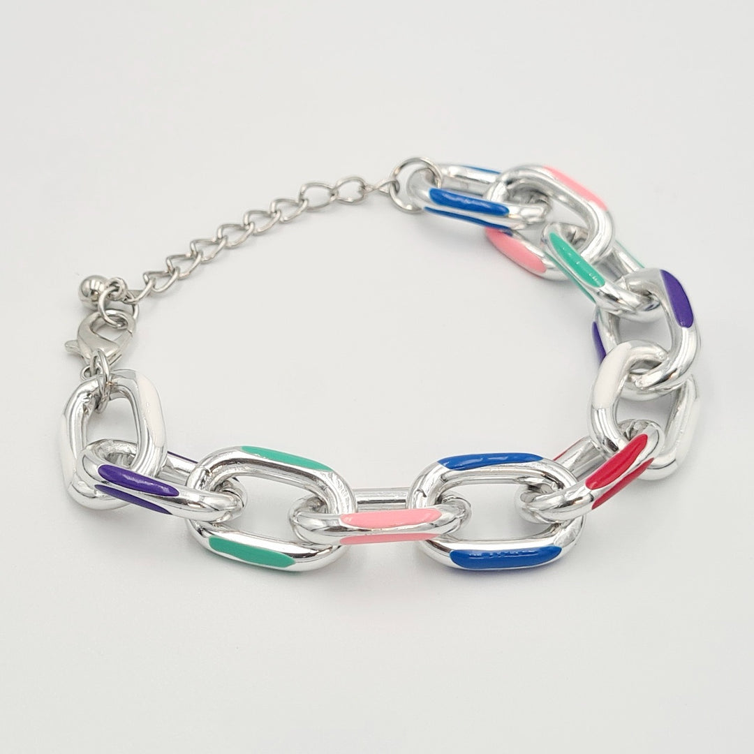 Silver Painted Bracelet