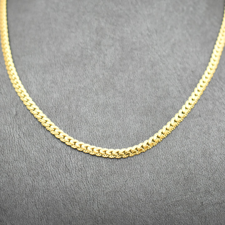 Gold Plated Curby Necklace